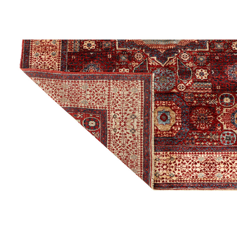 Bokara Rug Co., Inc. Handwoven HighQuality Light Blue/Red/Beige Area